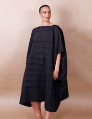 Anissa Mpungwe black pleated dress